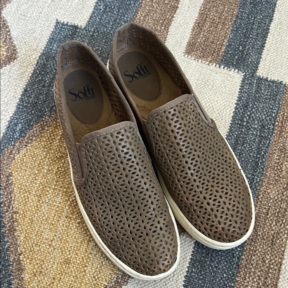 Sofft Airy Slip-On Sneakers - Taupe, size 8.5